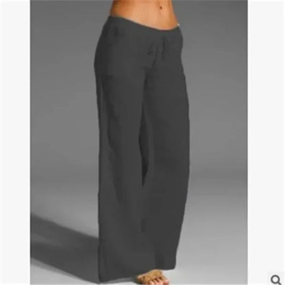 Pantalon lin femme | Coupe ample | Printemps-été