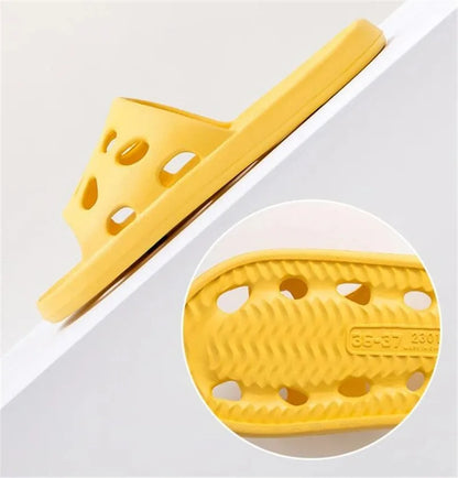 Chaussons femme homme antidérapants intérieur ajourés unisexe