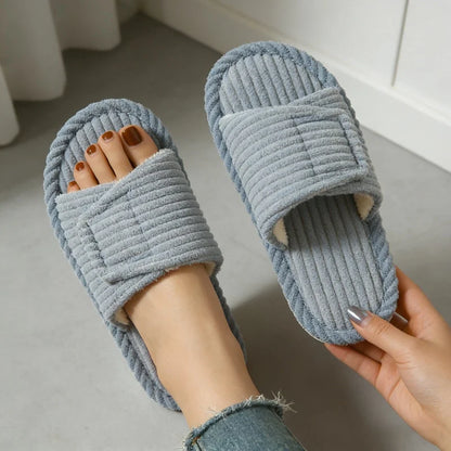 Pantoufles Femmes Hommes | Corduroy Intérieur, Toutes Saisons | Doux Confortable