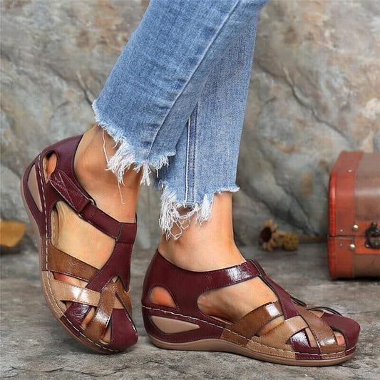 Sandales orthopédiques Vintage pour femmes | Confort-CHAUSSURES ORTHOPÉDIQUES-PARIS FEMME