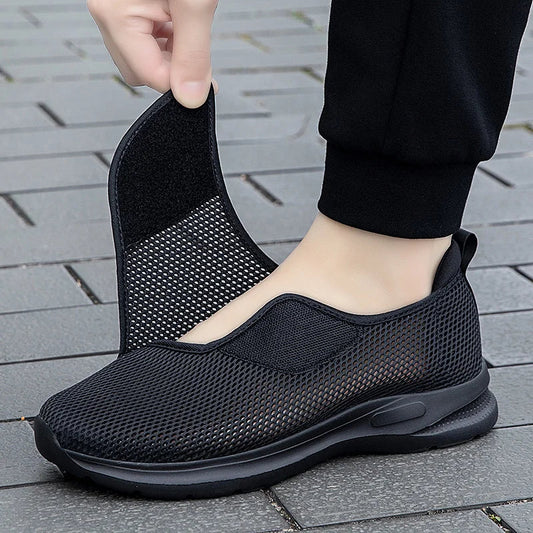 Peter - Baskets décontractées larges ajustables pour hommes-CHAUSSURES ORTHOPÉDIQUES-PARIS FEMME