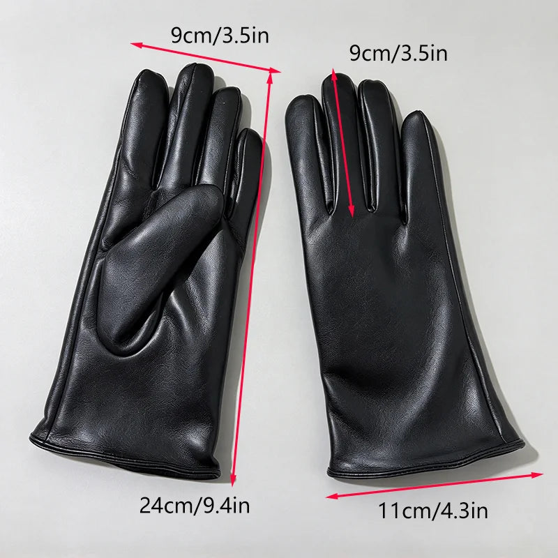 Gants femme hiver noirs avec doublure chaude et protection anti vent