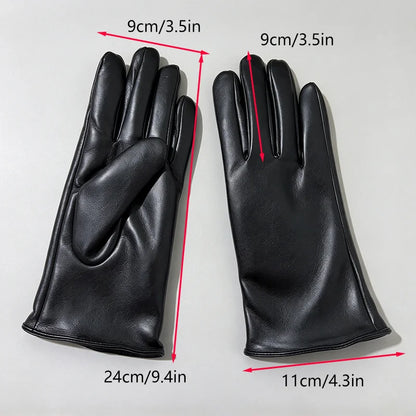 Gants femme hiver noirs avec doublure chaude et protection anti vent