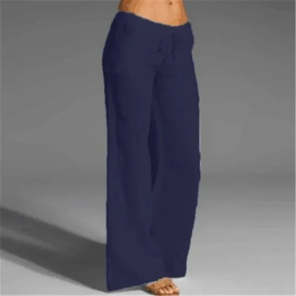 Pantalon lin femme | Coupe ample | Printemps-été