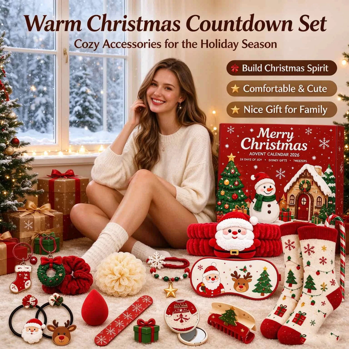 Calendrier de l'avent fille 2026 24 jours kit création bijoux