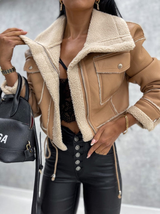Veste en cuir synthétique femme | Doux et confortable | Coupe élégante