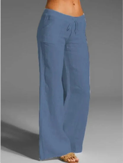 Pantalon lin femme | Coupe ample | Printemps-été