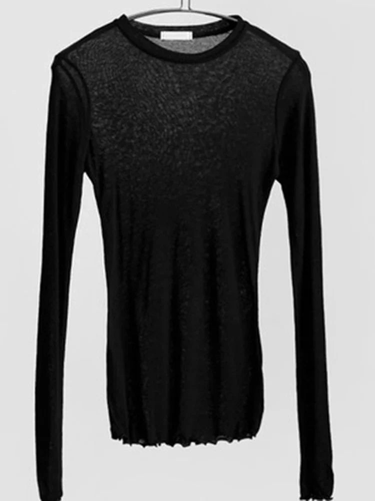 Chemise pour femmes | Coton, manches longues | Noir, gris, blanc