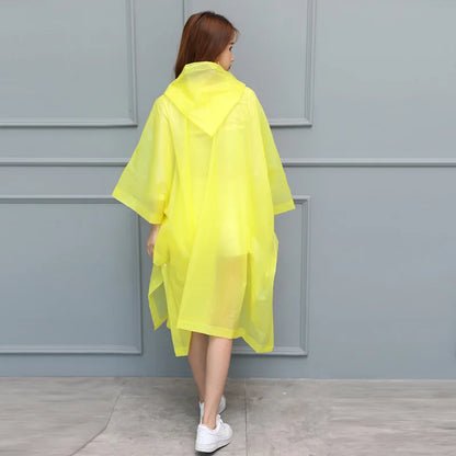 Imperméable Femme Poncho Transparent Coupe Vent Unisexe Réutilisable