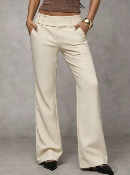 Pantalon Évasé Femme | Taille Ajustée, Confort Fluide
