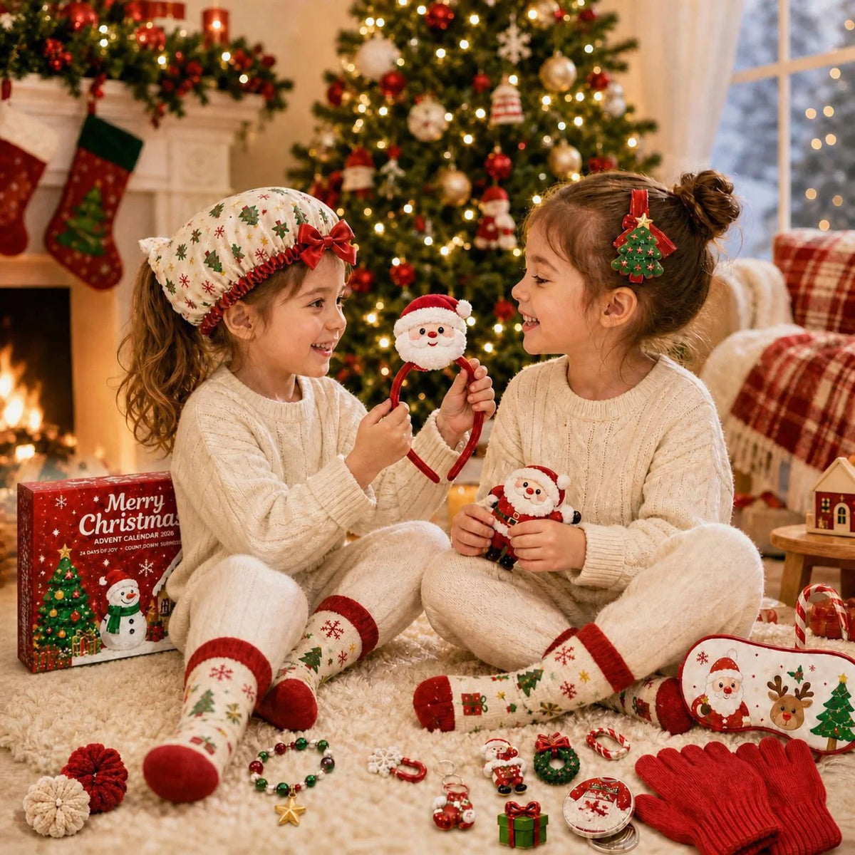 Calendrier de l'avent fille 2026 24 jours kit création bijoux