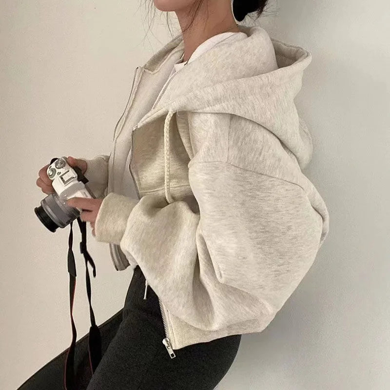 Sweat à capuche femme | Doublure polaire chaude, Coupe décontractée et fine