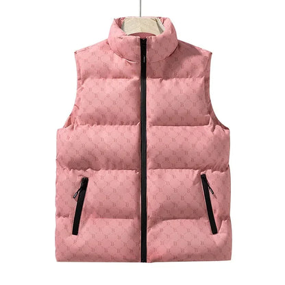 Doudoune sans manches homme hiver avec doublure coton épaisse