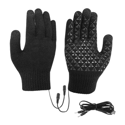 Gants chauffants USB écran tactile tricot antidérapants hiver