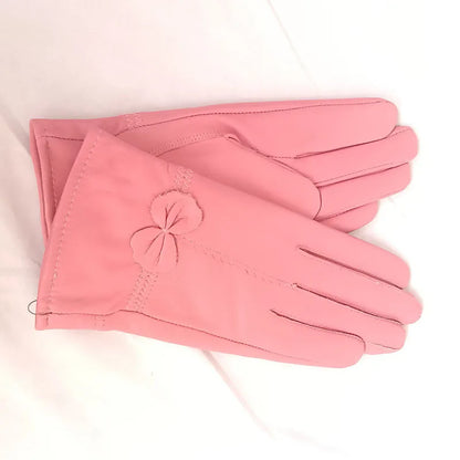 Gants cuir agneau femme avec doublure laine, cuir véritable