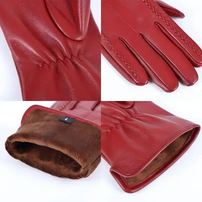 Gants femme hiver doublure velours chauds avec écran tactile