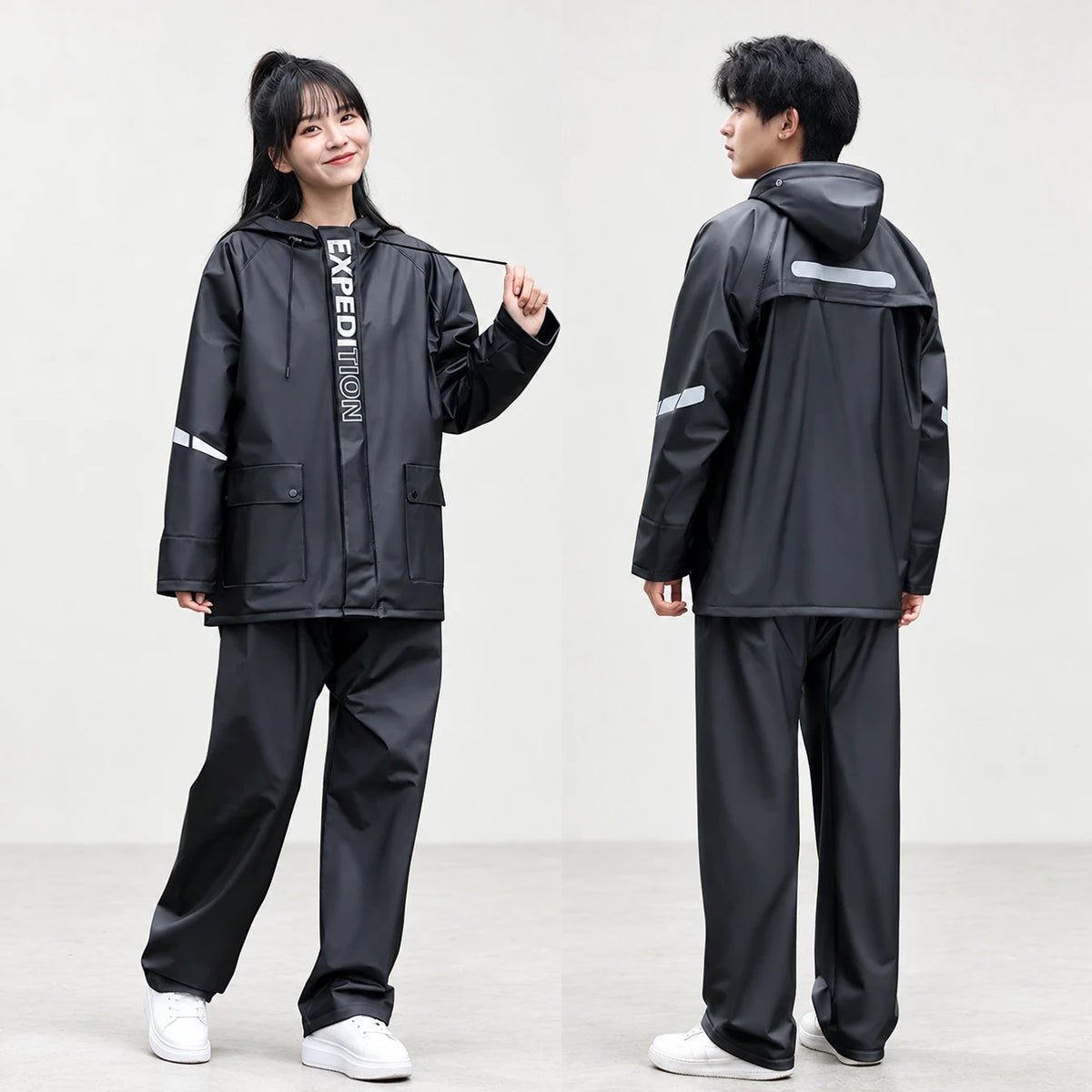 Motorkářský nepromokavý komplet | Bunda a kalhoty, unisex | Ochrana před deštěm