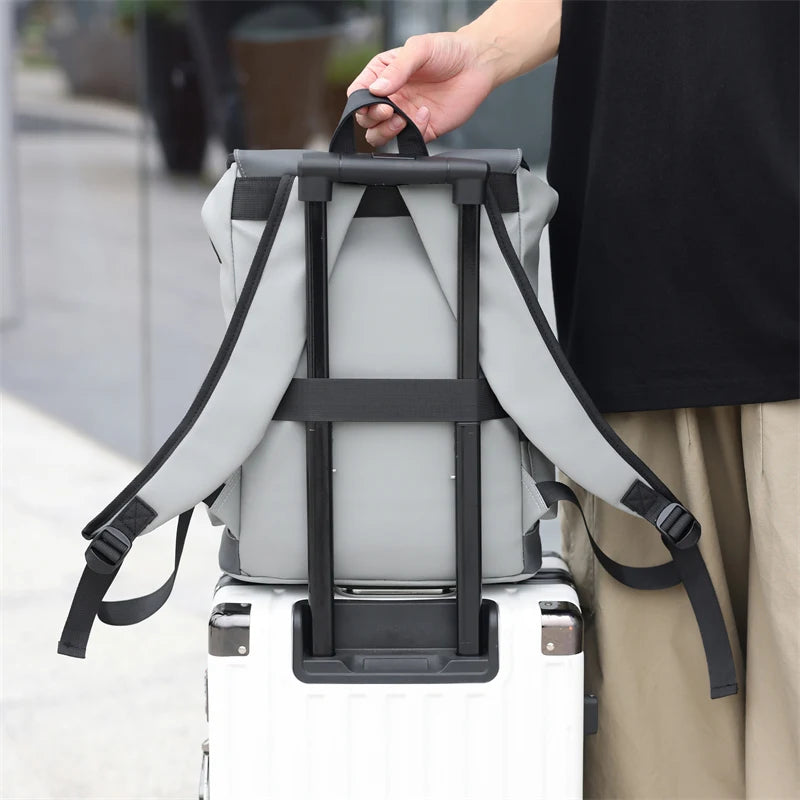 Sac à dos ordinateur imperméable USB homme grande capacité avec compartiment ordinateur