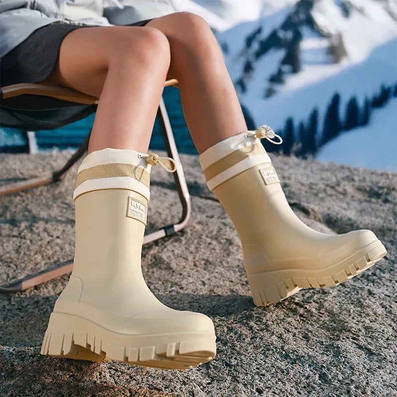 Bottes de Pluie Femme | Rétro, Imperméable, Antidérapant