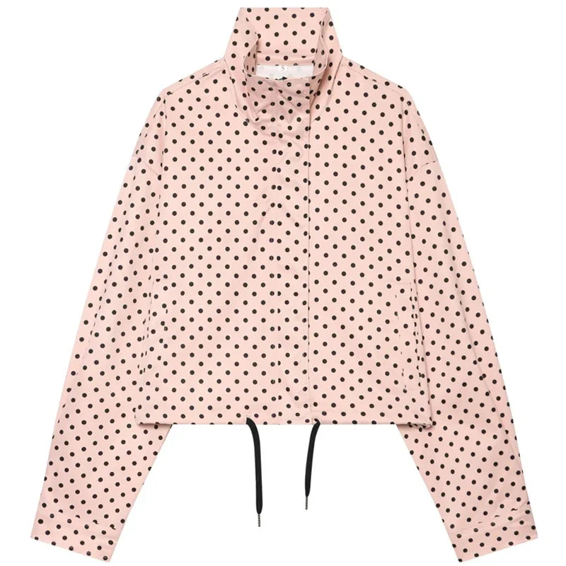Veste de Bombarde Femme | Oversize à Pois, Manches Longues