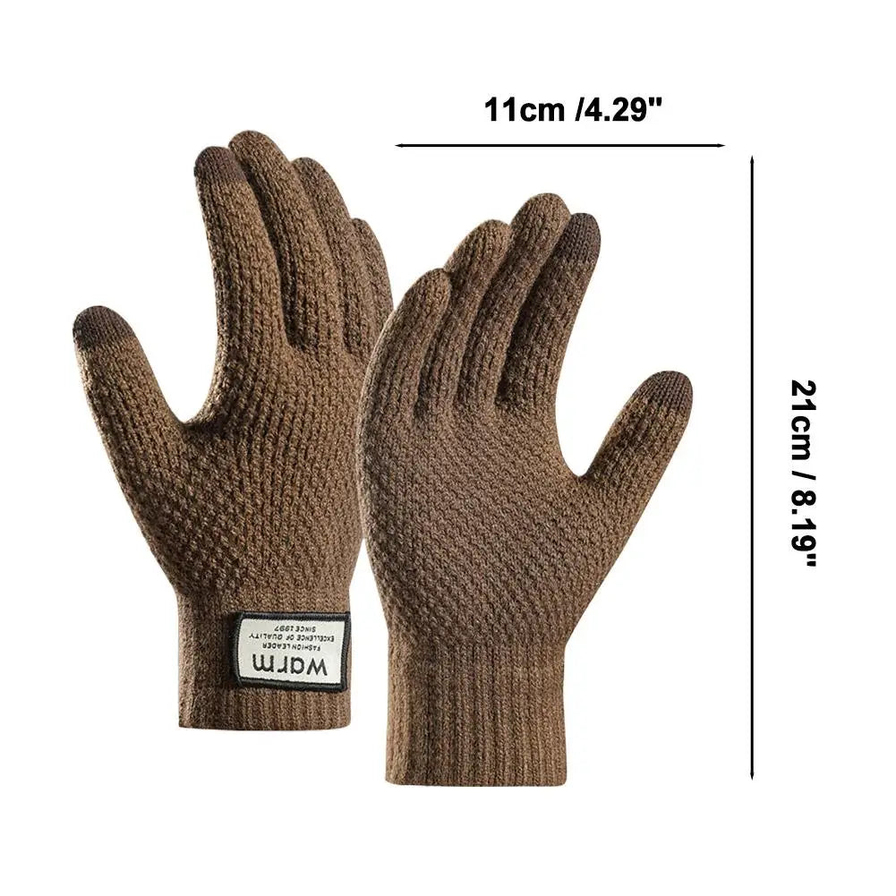 Gants hiver femme maille tactile doublure polaire thermiques