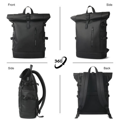 Sac à dos ordinateur imperméable USB homme avec compartiment 15,6 pouces