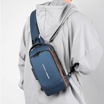 Sac à bandoulière | Sac de voyage résistant à l'eau avec serrure de sécurité