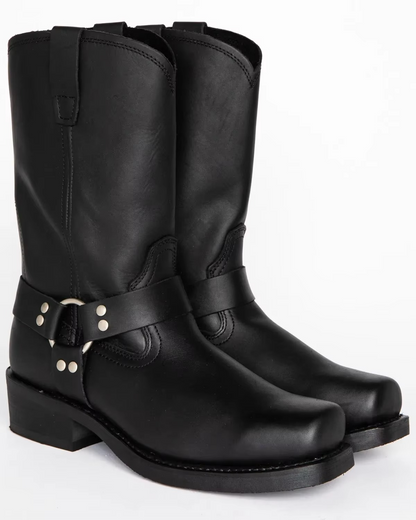 Bottes Western Homme | Cuir PU, Slip-On, Mi-Mollet