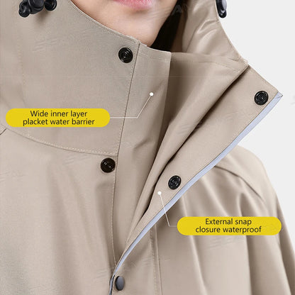 Poncho pluie imperméable unisexe Oxford capuche oversize coupe-vent