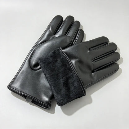 Gants femme hiver noirs avec doublure chaude et protection anti vent