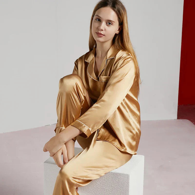 Elise - Pyjama soie femme - Ensemble luxe 2 pièces