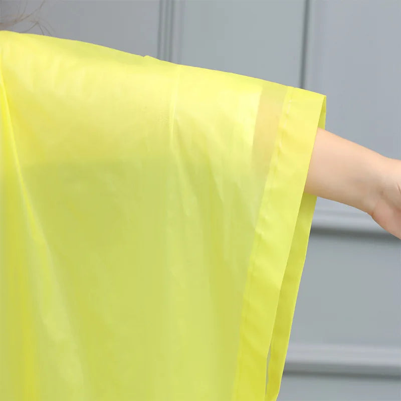 Imperméable Femme Poncho Transparent Coupe Vent Unisexe Réutilisable