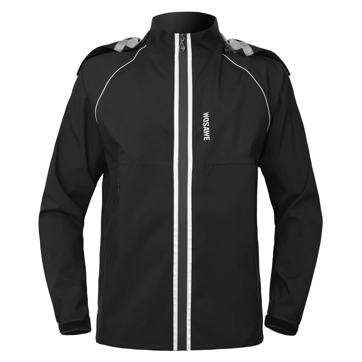 Veste de pluie avec pantalon imperméable coupe vent unisexe, bandes réfléchissantes
