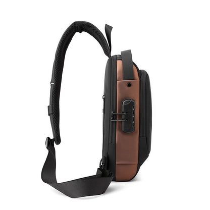 Sac à bandoulière | Sac de voyage résistant à l'eau avec serrure de sécurité