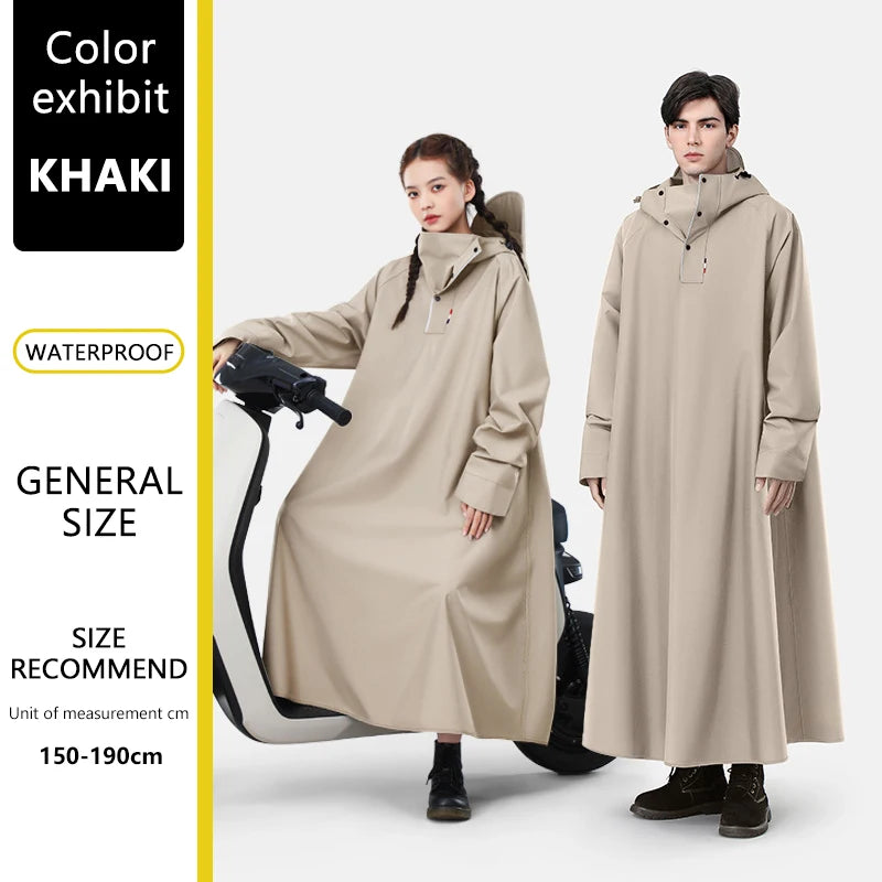 Poncho pluie imperméable unisexe Oxford capuche oversize coupe-vent