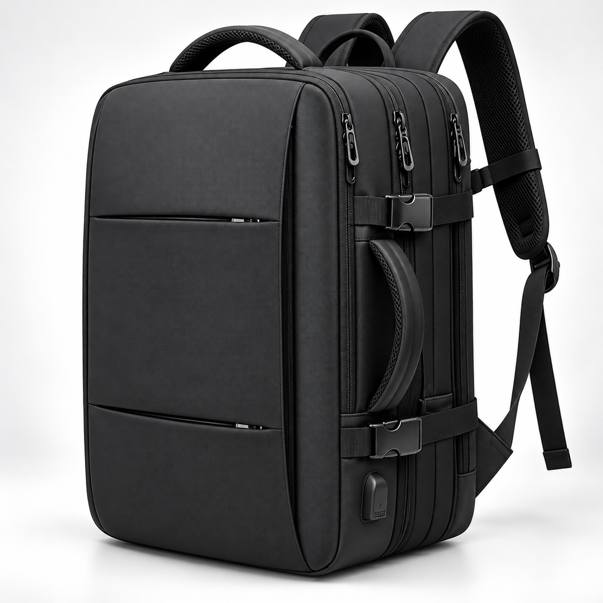 Wasserdichter Laptop-Rucksack, USB, Herren, Business, großes Fassungsvermögen