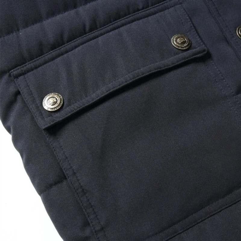 Doudoune sans manches homme imperméable coupe-vent, gilet matelassé chaud