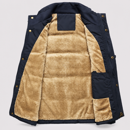 Doudoune sans manches homme imperméable coupe-vent, gilet matelassé chaud