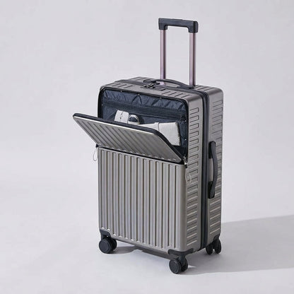 Valise Spinner | Poche avant, coque rigide | Roues 360°