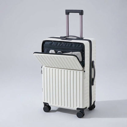 Valise Spinner | Poche avant, coque rigide | Roues 360°