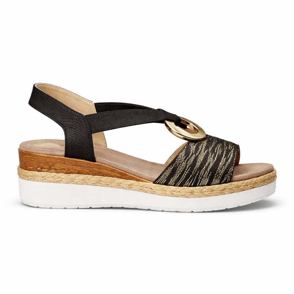 Espadrilles Compensées Femme | Chic, Élégant | Lanières Croisées