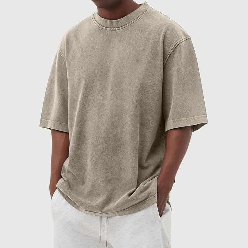 T-Shirt Homme Surdimensionné | Coton Lavé Vintage