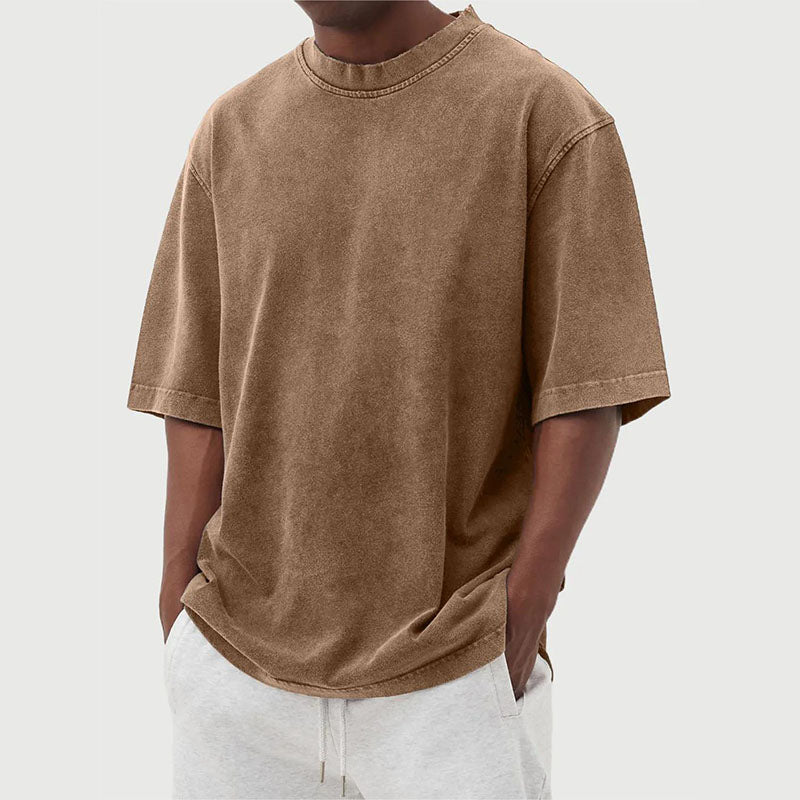 T-Shirt Homme Surdimensionné | Coton Lavé Vintage