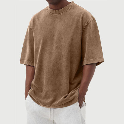 T-Shirt Homme Surdimensionné | Coton Lavé Vintage