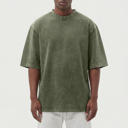 T-Shirt Homme Surdimensionné | Coton Lavé Vintage