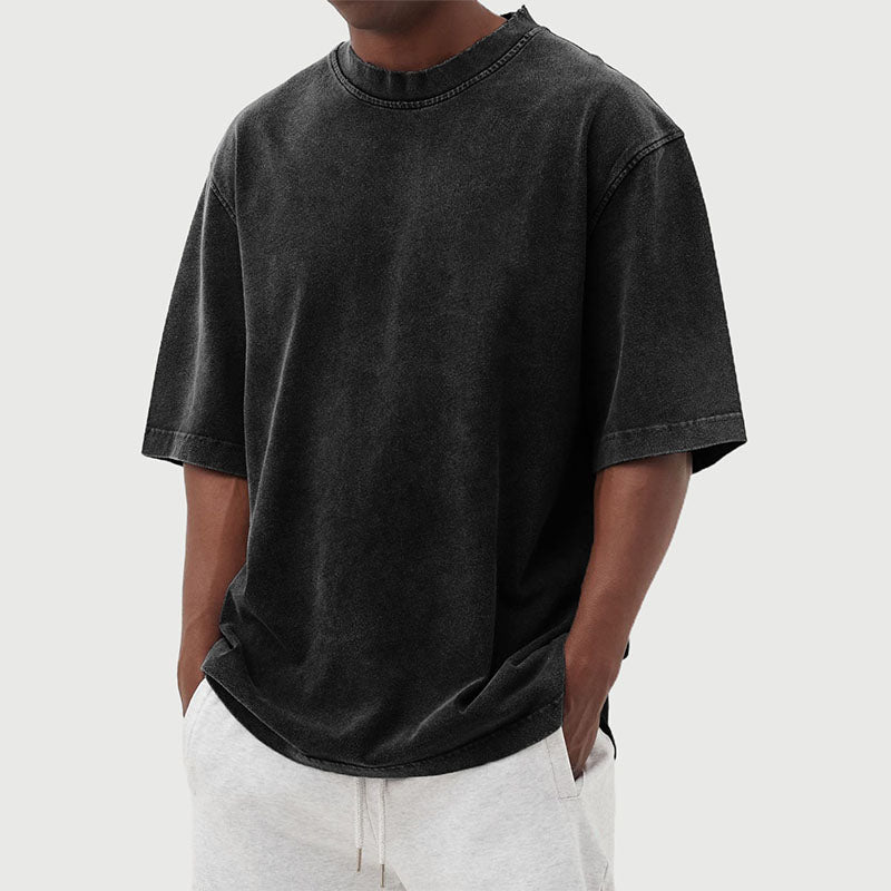 T-Shirt Homme Surdimensionné | Coton Lavé Vintage