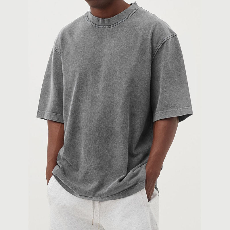 T-Shirt Homme Surdimensionné | Coton Lavé Vintage