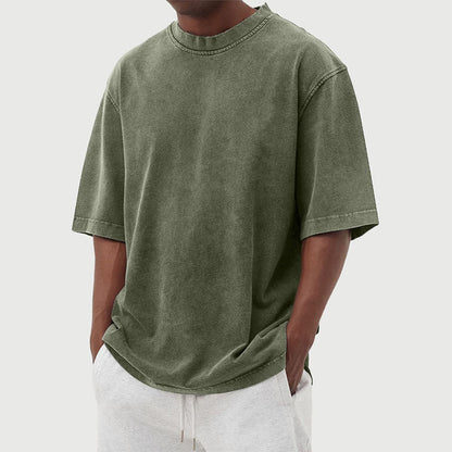 T-Shirt Homme Surdimensionné | Coton Lavé Vintage