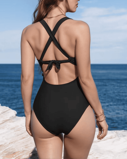 Maillot de bain une pièce sexy à bretelles-Costumes Estivaux pour Femmes-PARIS FEMME