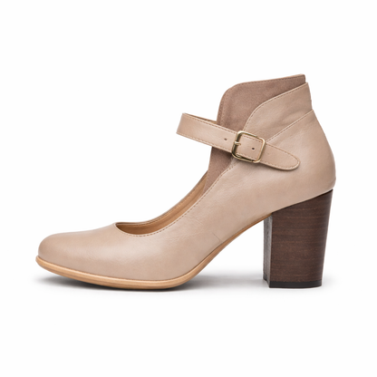 Escarpins Mary Jane pour femmes talon bloc bout carré bride cheville